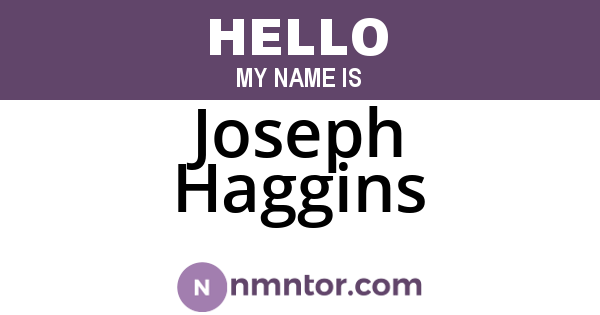 Joseph Haggins