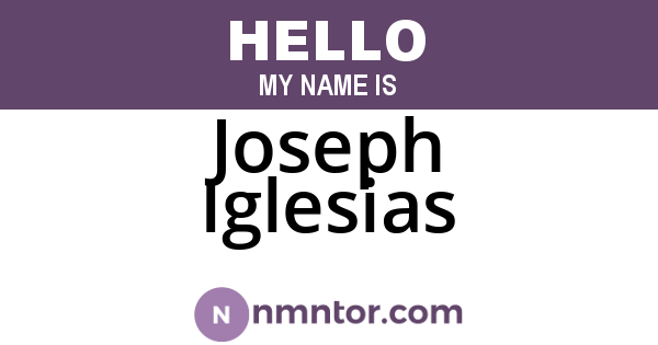 Joseph Iglesias