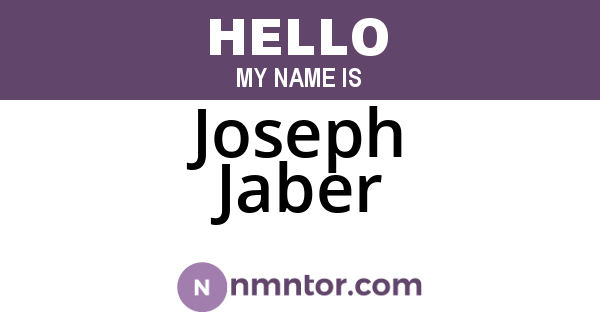 Joseph Jaber