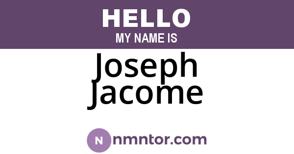 Joseph Jacome