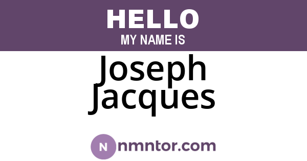 Joseph Jacques