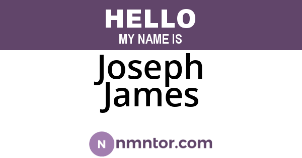 Joseph James