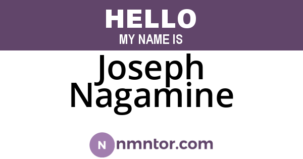 Joseph Nagamine