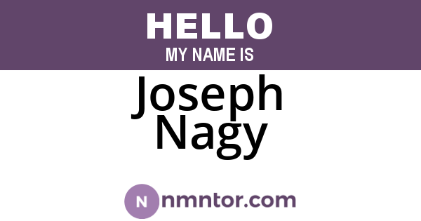 Joseph Nagy