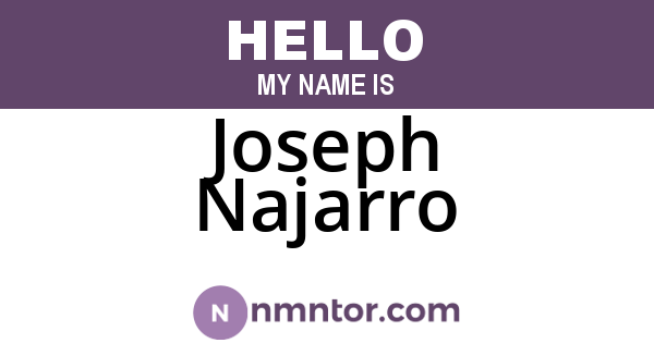 Joseph Najarro