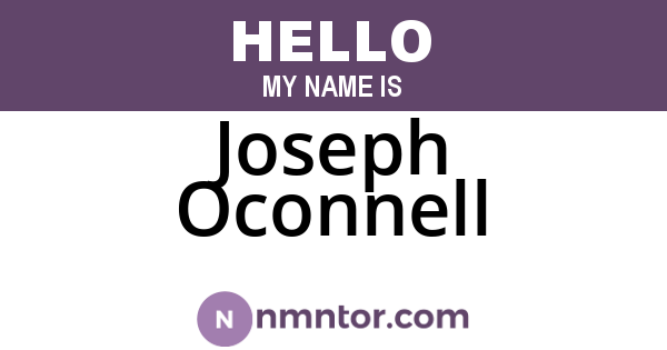 Joseph Oconnell