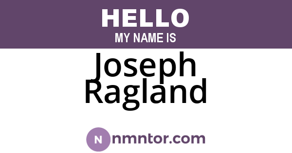 Joseph Ragland