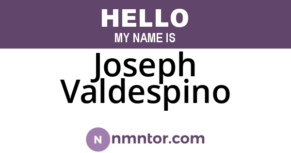 Joseph Valdespino