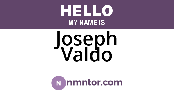 Joseph Valdo