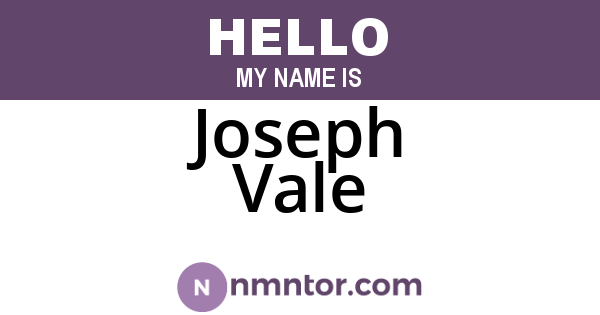 Joseph Vale