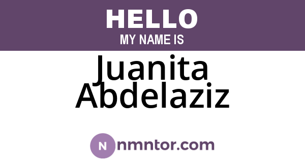Juanita Abdelaziz