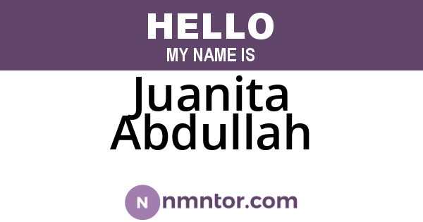 Juanita Abdullah