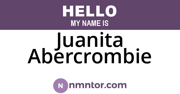 Juanita Abercrombie