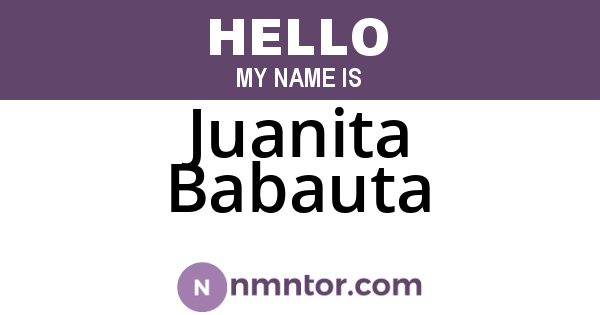 Juanita Babauta