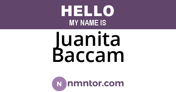 Juanita Baccam