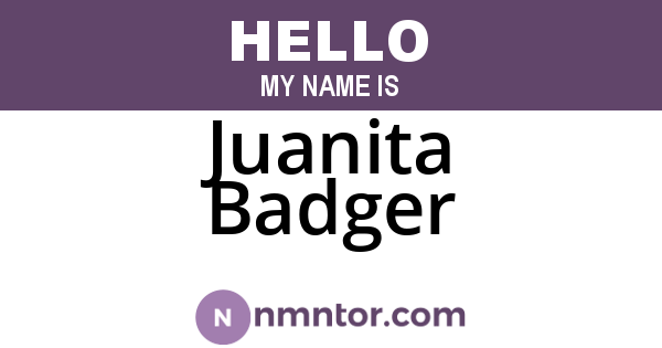 Juanita Badger