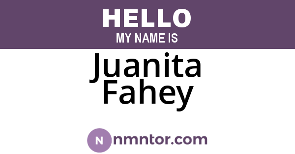 Juanita Fahey