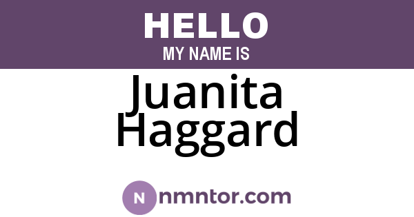 Juanita Haggard