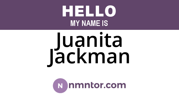Juanita Jackman