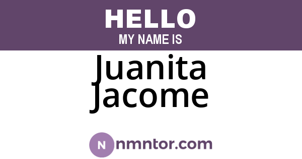 Juanita Jacome