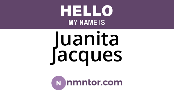 Juanita Jacques