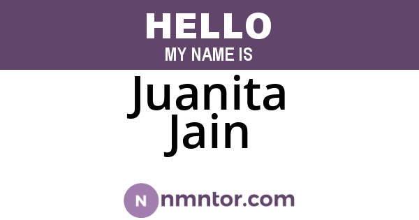 Juanita Jain