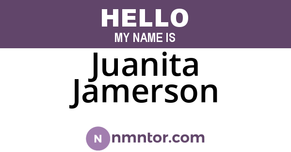 Juanita Jamerson