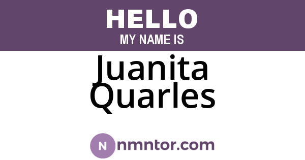 Juanita Quarles