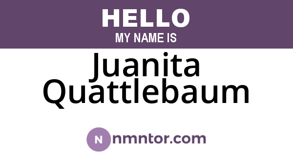 Juanita Quattlebaum