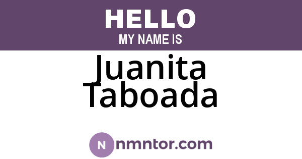 Juanita Taboada