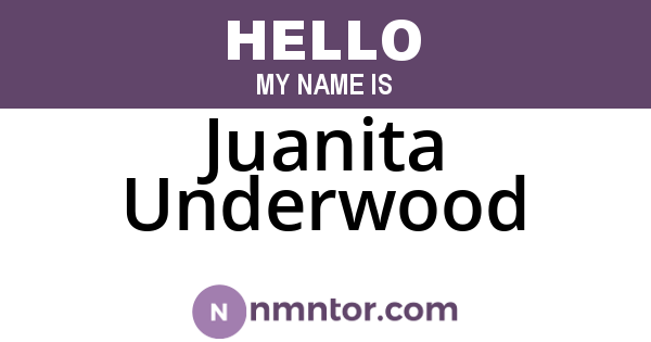 Juanita Underwood