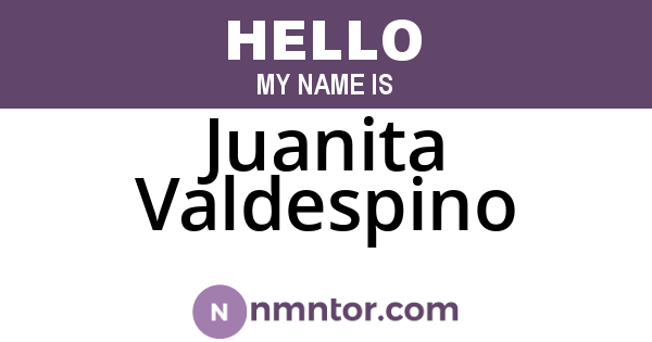 Juanita Valdespino