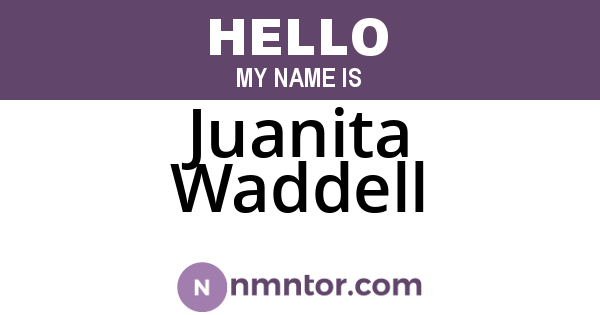 Juanita Waddell