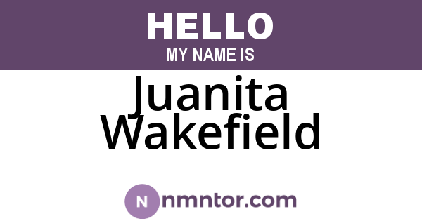 Juanita Wakefield