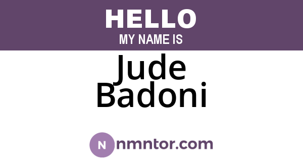 Jude Badoni