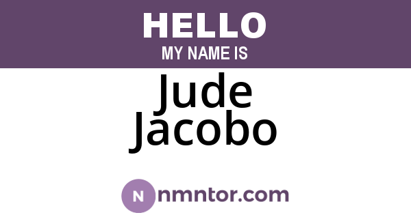 Jude Jacobo