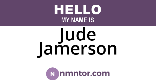 Jude Jamerson