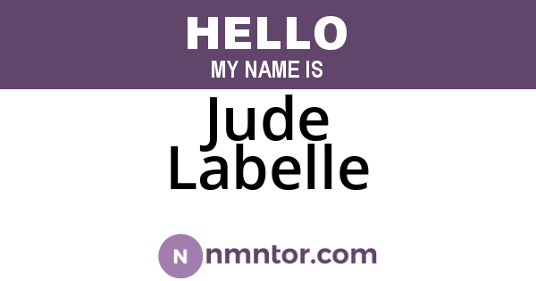 Jude Labelle