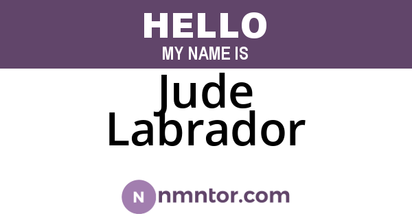 Jude Labrador