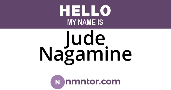 Jude Nagamine