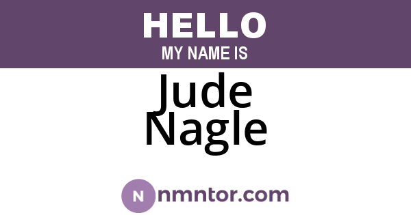 Jude Nagle