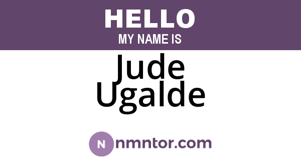 Jude Ugalde