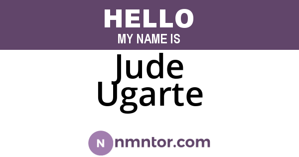 Jude Ugarte