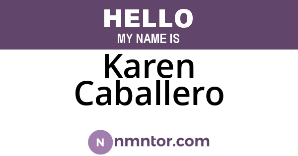 Karen Caballero