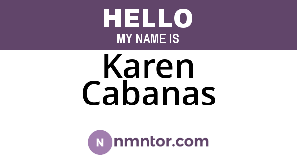 Karen Cabanas