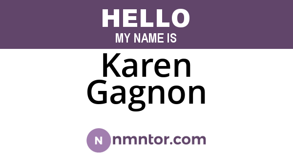 Karen Gagnon