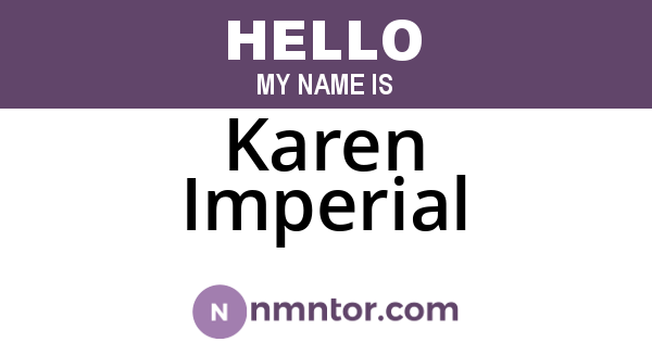 Karen Imperial