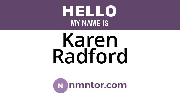 Karen Radford