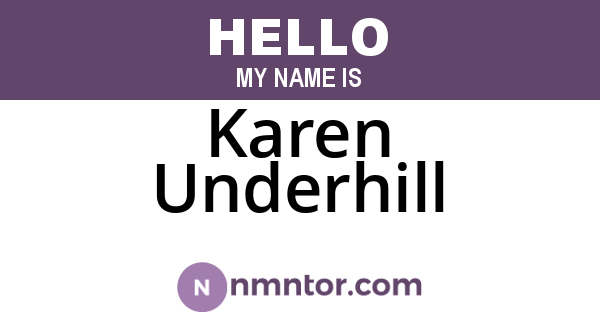 Karen Underhill