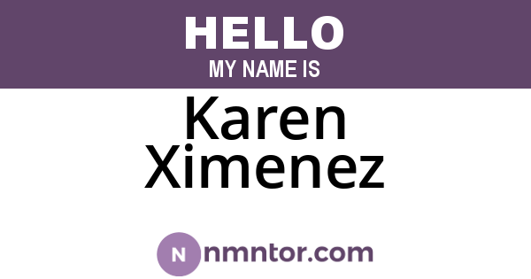 Karen Ximenez
